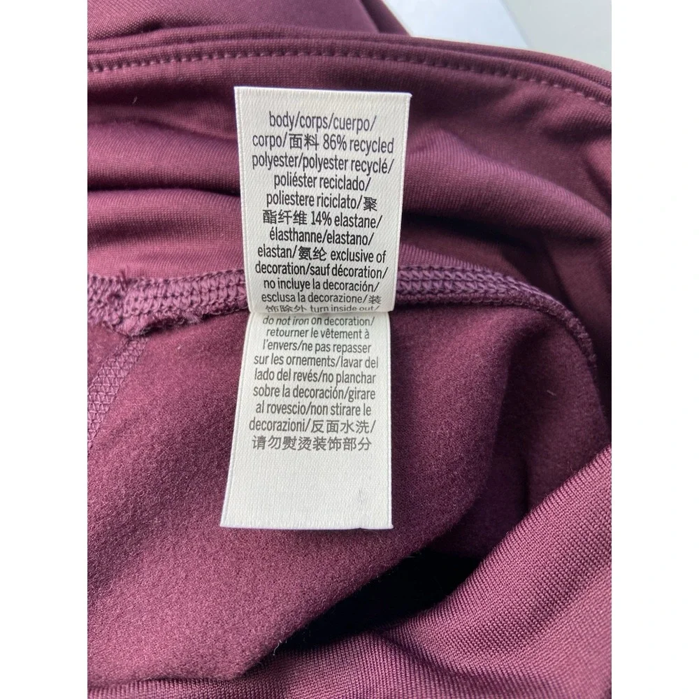 PINK Victorias Secret Winter Performance Flare Leggings Size S Burgundy Y2K Yoga